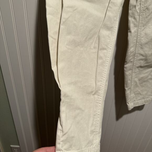 Imogene Willie Palmore Military Pants Cream Button Fly Size Medium - Picture 4 of 9